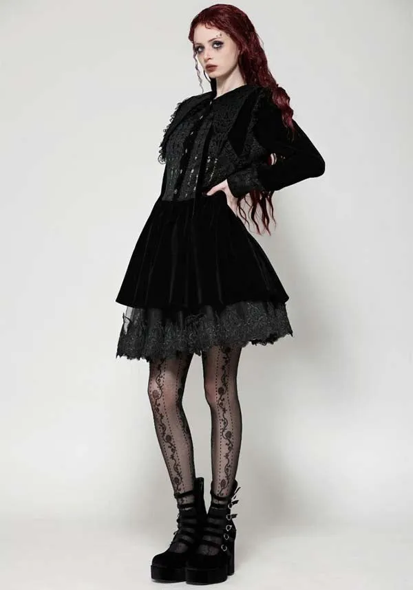 Velvet Patchwork | SCHOOLGIRL DRESS