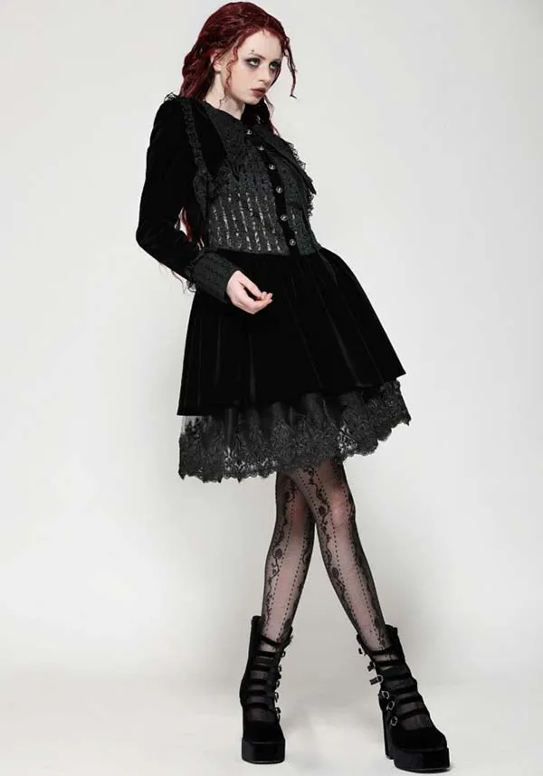 Velvet Patchwork | SCHOOLGIRL DRESS