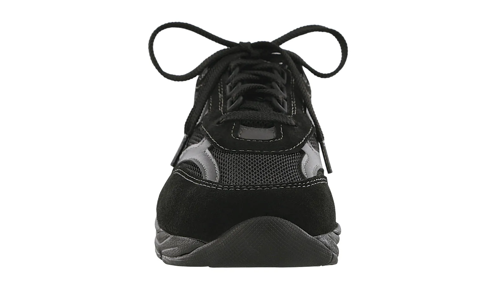 Women's Tour Mesh Lace Up Sneaker Mesh in Black